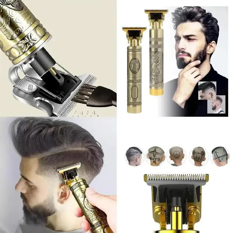 Maquininha Professional para barba e cabelo - Electric Random Designer Male Beard Paragraph Hair Cutting Machine